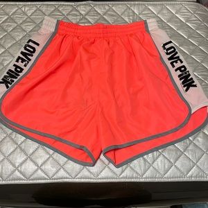 PINK VICTORIA SECRET SHORTIE LOUNGE SHORTS ACTIVEWEAR with sequins size S
